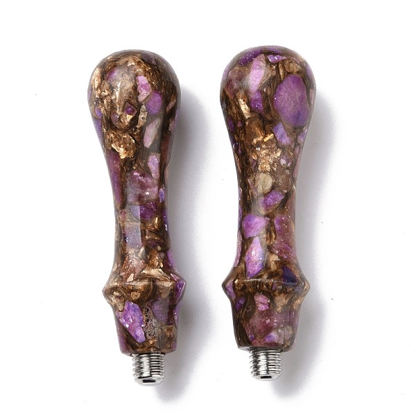 PandaHall Natural Imperial Jasper Mixed Auriculite Wax Seal Handle, with 201 Stainless Steel Screws, for Wax Seal Stamp Making, Medium...
PandaHall Natural Imperial Jasper Mixed Auriculite Wax Seal Handle, with 201 Stainless Steel Screws, for Wax Seal Stamp Making, Medium...