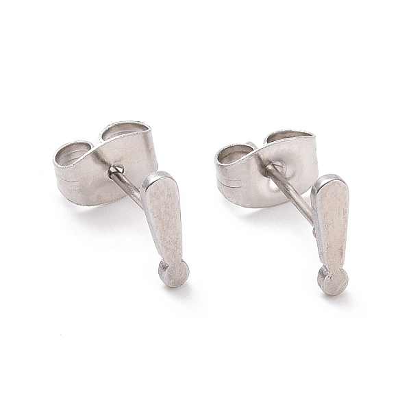 PandaHall 304 Stainless Steel Exclamation Point Stud Earrings for Women Men, Stainless Steel Color, 8x2mm, Pin: 0.7mm 304 Stainless Steel...
PandaHall 304 Stainless Steel Exclamation Point Stud Earrings for Women Men, Stainless Steel Color, 8x2mm, Pin: 0.7mm 304 Stainless Steel...