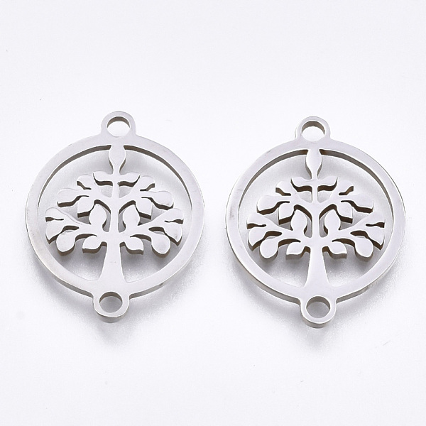 PandaHall 201 Stainless Steel Links connectors, Laser Cut Links, Flat Round with Tree of Life, Stainless Steel Color, 19x14.5x1mm, Hole...
PandaHall 201 Stainless Steel Links connectors, Laser Cut Links, Flat Round with Tree of Life, Stainless Steel Color, 19x14.5x1mm, Hole...