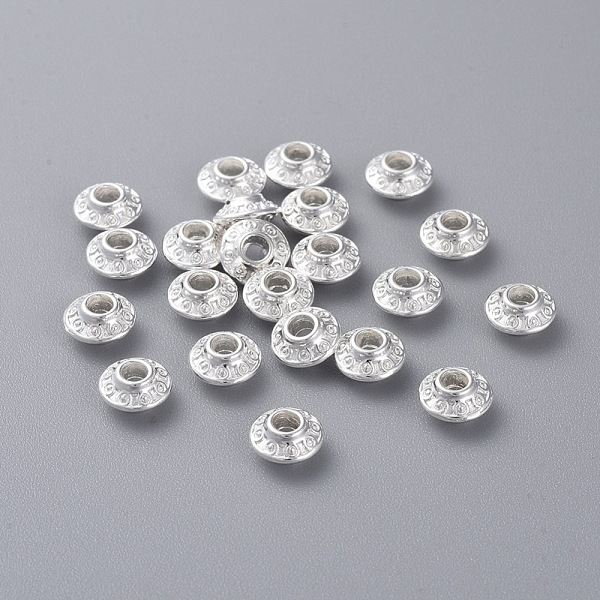 PandaHall Tibetan Style Alloy Spacer Beads, Bicone, Silver Color Plated, Lead Free & Cadmium Free, 6.5x3.5mm, Hole: 2mm Alloy Bicone
PandaHall Tibetan Style Alloy Spacer Beads, Bicone, Silver Color Plated, Lead Free & Cadmium Free, 6.5x3.5mm, Hole: 2mm Alloy Bicone