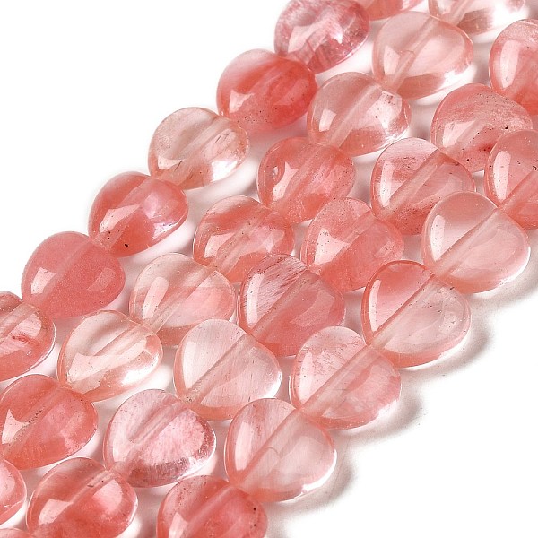PandaHall Synthetic Cherry Quartz Glass Beads Strands, Heart, 10x10.5~11x5mm, Hole: 1.2mm, about 40pcs/strand, 15.35''(39cm) Cherry Quartz...
PandaHall Synthetic Cherry Quartz Glass Beads Strands, Heart, 10x10.5~11x5mm, Hole: 1.2mm, about 40pcs/strand, 15.35''(39cm) Cherry Quartz...