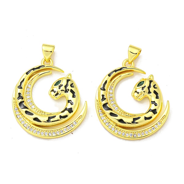 PandaHall Real 18K Gold Plated Brass Pendants, with Cubic Zirconia and Enamel, Leopard Charms, Colorful, 27.5x24x3mm, Hole: 4x3mm...
PandaHall Real 18K Gold Plated Brass Pendants, with Cubic Zirconia and Enamel, Leopard Charms, Colorful, 27.5x24x3mm, Hole: 4x3mm...
