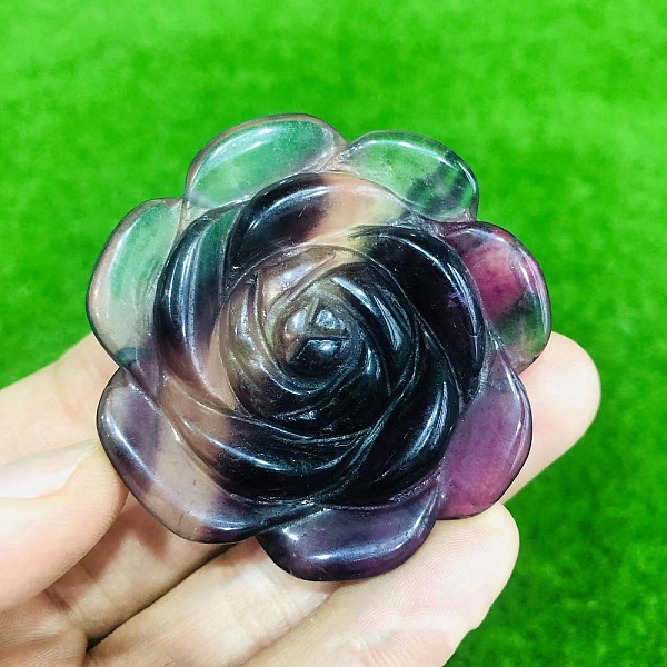 PandaHall Natural Fluorite Carved Rose Figurines, for Home Office Desktop Decoration, 50~60mm Fluorite Flower
PandaHall Natural Fluorite Carved Rose Figurines, for Home Office Desktop Decoration, 50~60mm Fluorite Flower