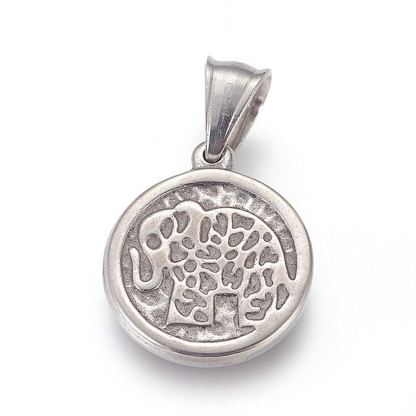 PandaHall 304 Stainless Steel Pendants, Flat Round with Elephant, Stainless Steel Color, 21.5x18.5x3mm, Hole: 5.5x7mm 304 Stainless Steel...
PandaHall 304 Stainless Steel Pendants, Flat Round with Elephant, Stainless Steel Color, 21.5x18.5x3mm, Hole: 5.5x7mm 304 Stainless Steel...