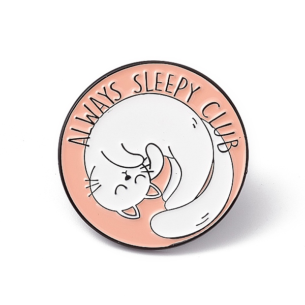 PandaHall Word Always Sleepy Club Enamel Pin, Electrophoresis Black Alloy Flat Round Brooch for Backpack Clothes, Cat Pattern, 30x2mm, Pin...
PandaHall Word Always Sleepy Club Enamel Pin, Electrophoresis Black Alloy Flat Round Brooch for Backpack Clothes, Cat Pattern, 30x2mm, Pin...