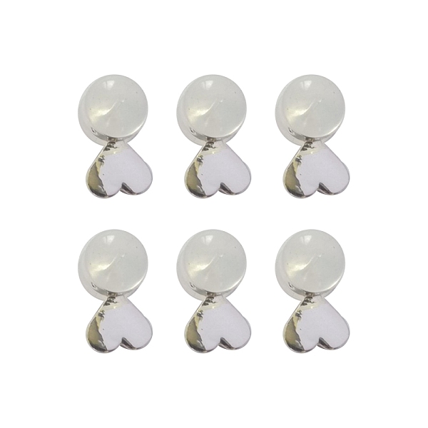 PandaHall Silicone Ear Nuts, Earring Backs, with Brass Findings, Heart, Silver, 11.2x6x5.5mm Brass
PandaHall Silicone Ear Nuts, Earring Backs, with Brass Findings, Heart, Silver, 11.2x6x5.5mm Brass