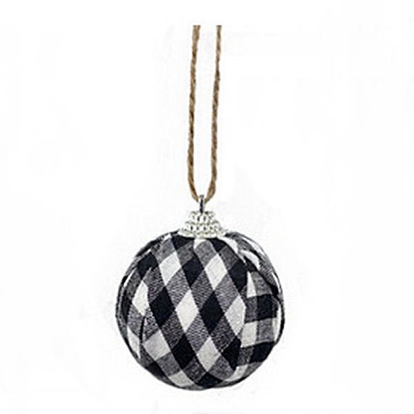 PandaHall Foam and Plastic with Cloth Ball Christmas Tree Decorations, with Hemp Rope, Round with Plaid Pattern, White, 59x48mm, Hole: 2.5mm...
PandaHall Foam and Plastic with Cloth Ball Christmas Tree Decorations, with Hemp Rope, Round with Plaid Pattern, White, 59x48mm, Hole: 2.5mm...