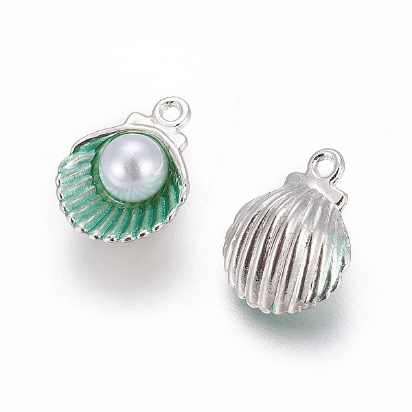 PandaHall Alloy Enamel Pendants, with Acrylic Pearl Beads, Shell, Platinum, Green, 15x11.5x7mm, Hole: 1.4mm Alloy+Enamel Shell Shape Green
PandaHall Alloy Enamel Pendants, with Acrylic Pearl Beads, Shell, Platinum, Green, 15x11.5x7mm, Hole: 1.4mm Alloy+Enamel Shell Shape Green