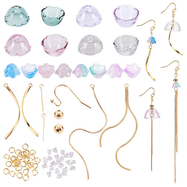 PandaHall PH 114pcs Earring Making Kit Flower Tassel Earring Wind Chime Earrings Making Set Glass Beads Earring Hooks Tassel Pendants..., Multicolor
PandaHall PH 114pcs Earring Making Kit Flower Tassel Earring Wind Chime Earrings Making Set Glass Beads Earring Hooks Tassel Pendants..., Multicolor