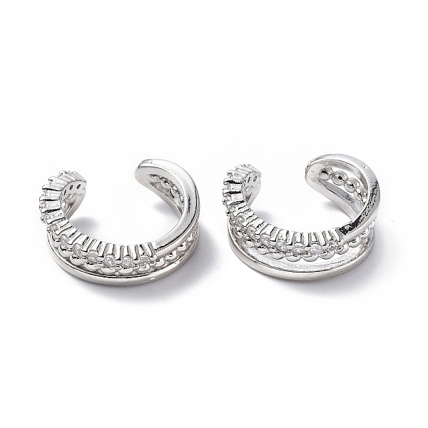 PandaHall Clear Cubic Zirconia Cuff Earrings, Brass Jewelry for Women, Platinum, 16x7mm Cubic Zirconia Clear
PandaHall Clear Cubic Zirconia Cuff Earrings, Brass Jewelry for Women, Platinum, 16x7mm Cubic Zirconia Clear