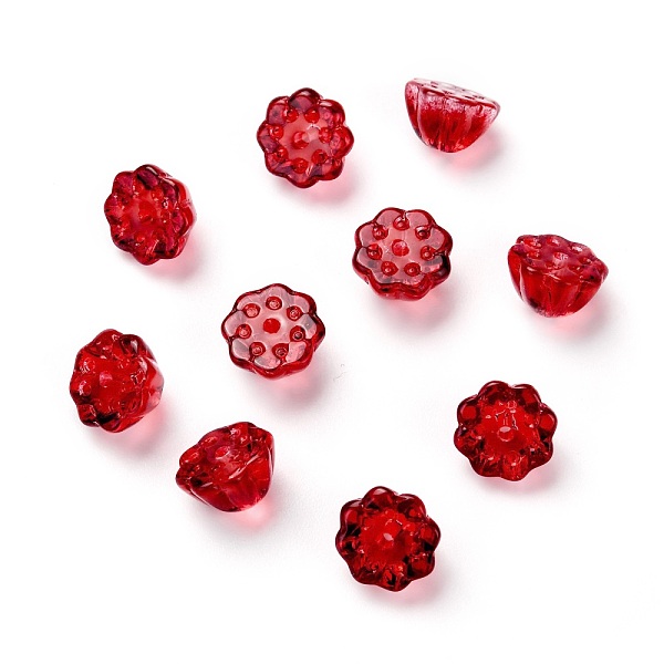 PandaHall Transparent Glass Beads, Lotus Pod, Red, 10.5x6.5mm, Hole: 1.4mm Glass Flower Red
PandaHall Transparent Glass Beads, Lotus Pod, Red, 10.5x6.5mm, Hole: 1.4mm Glass Flower Red