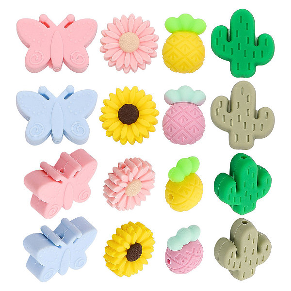 PandaHall CHGCRAFT 16Pcs 8 Style Food Grade Eco-Friendly Silicone Beads, Chewing Beads For Teethers, DIY Nursing Necklaces Making, Cactus &..., Multicolor
PandaHall CHGCRAFT 16Pcs 8 Style Food Grade Eco-Friendly Silicone Beads, Chewing Beads For Teethers, DIY Nursing Necklaces Making, Cactus &..., Multicolor