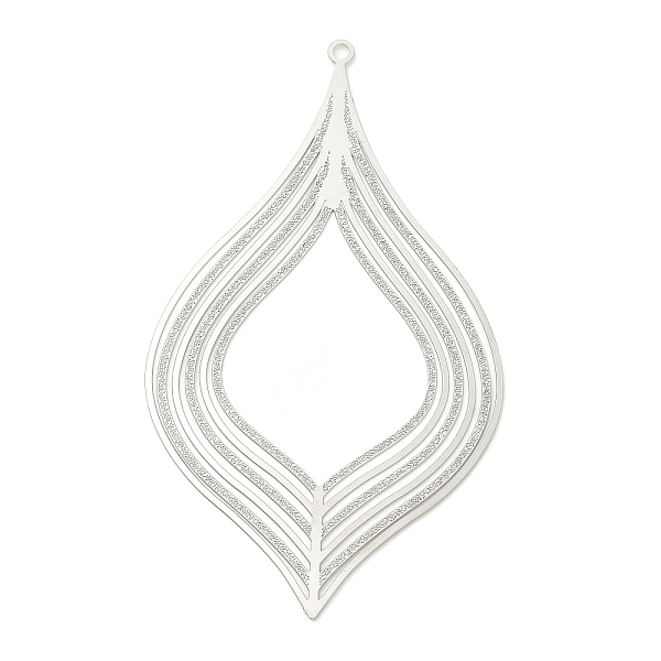 PandaHall 304 Stainless Steel Filigree Big Pendants, Etched Metal Embellishments, Teardrop Charm, Stainless Steel Color, 79x45x0.2mm, Hole...
PandaHall 304 Stainless Steel Filigree Big Pendants, Etched Metal Embellishments, Teardrop Charm, Stainless Steel Color, 79x45x0.2mm, Hole...