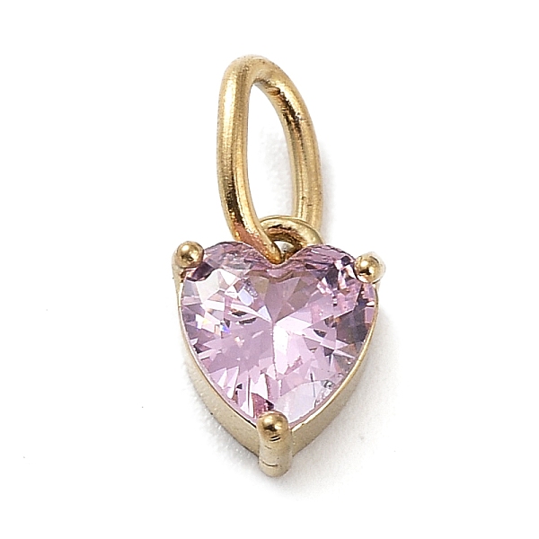 PandaHall 316 Stainless Steel Micro Pave Cubic Zirconia Charms, Heart, Golden, Plum, 8x6.5x5mm, Hole: 5x3mm Stainless Steel+Cubic Zirconia..., Purple
PandaHall 316 Stainless Steel Micro Pave Cubic Zirconia Charms, Heart, Golden, Plum, 8x6.5x5mm, Hole: 5x3mm Stainless Steel+Cubic Zirconia..., Purple