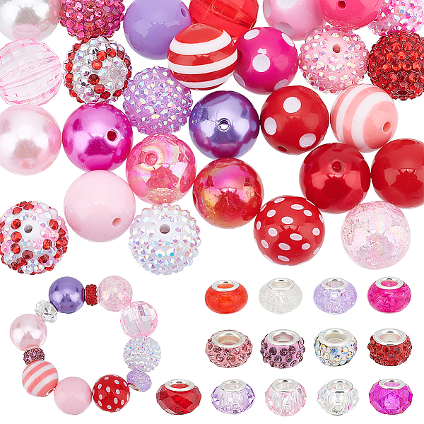 PandaHall PH 54pcs Beadable Pen Beads, Acrylic Resin Beads Large Hole European Beads Ballpoint Pens Beads for Pen Dceoration Jewelry Making..., Red
PandaHall PH 54pcs Beadable Pen Beads, Acrylic Resin Beads Large Hole European Beads Ballpoint Pens Beads for Pen Dceoration Jewelry Making..., Red