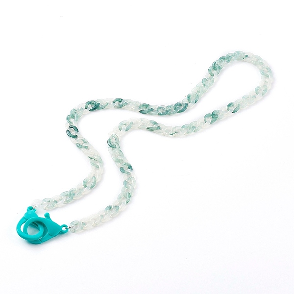 PandaHall Personalized Acrylic Curb Chain Necklaces, Handbag Chains, with Plastic Lobster Claw Clasps, Cadet Blue, 28.34 inch(72cm) Acrylic
PandaHall Personalized Acrylic Curb Chain Necklaces, Handbag Chains, with Plastic Lobster Claw Clasps, Cadet Blue, 28.34 inch(72cm) Acrylic