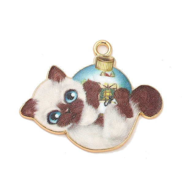 PandaHall Christmas Alloy Enamel Pendants, Long-Lasting Plated, Golden, Cat Charm, Coconut Brown, 25x31x1.5mm, Hole: 2mm Alloy+Enamel Cat...
PandaHall Christmas Alloy Enamel Pendants, Long-Lasting Plated, Golden, Cat Charm, Coconut Brown, 25x31x1.5mm, Hole: 2mm Alloy+Enamel Cat...