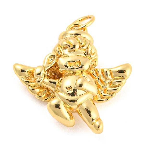 PandaHall Brass Pendants, with Jump Ring, Cupid Charm, Golden, 20x20x6.5mm, Hole: 3mm Brass Angel & Fairy
PandaHall Brass Pendants, with Jump Ring, Cupid Charm, Golden, 20x20x6.5mm, Hole: 3mm Brass Angel & Fairy