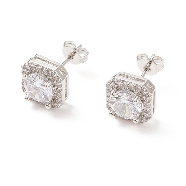 PandaHall Clear Cubic Zirconia Square Stud Earrings, Brass Jewelry for Women, Cadmium Free & Lead Free, Platinum, 9x9mm, Pin: 0.6mm Cubic...
PandaHall Clear Cubic Zirconia Square Stud Earrings, Brass Jewelry for Women, Cadmium Free & Lead Free, Platinum, 9x9mm, Pin: 0.6mm Cubic...