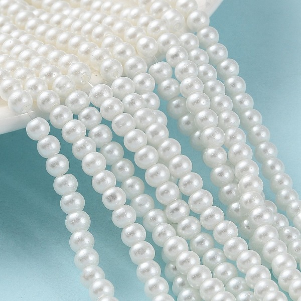 PandaHall Baking Painted Pearlized Glass Pearl Round Bead Strands, White, 4~5mm, Hole: 1mm, about 210pcs/strand, 31.4 inch Glass Round White
PandaHall Baking Painted Pearlized Glass Pearl Round Bead Strands, White, 4~5mm, Hole: 1mm, about 210pcs/strand, 31.4 inch Glass Round White