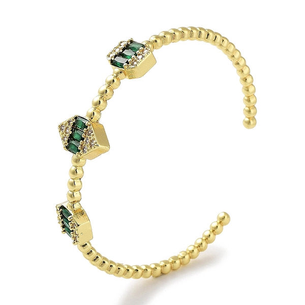 PandaHall Brass Pave Clear Cubic Zirconia Open Cuff Bangles, Green Glass Bangles for Women, Real 18K Gold Plated, Rectangle, Inner Diameter...
PandaHall Brass Pave Clear Cubic Zirconia Open Cuff Bangles, Green Glass Bangles for Women, Real 18K Gold Plated, Rectangle, Inner Diameter...