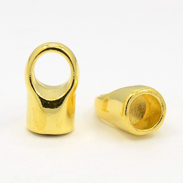 PandaHall Brass Cord Ends, Cadmium Free & Lead Free, Golden, 12x19mm, Hole: 8mm, Inner Diameter: 8mm Brass
PandaHall Brass Cord Ends, Cadmium Free & Lead Free, Golden, 12x19mm, Hole: 8mm, Inner Diameter: 8mm Brass