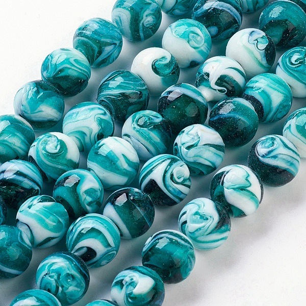PandaHall Handmade Lampwork Beads, Round, Dark Cyan, 14mm, Hole: 1~2mm Lampwork Round
PandaHall Handmade Lampwork Beads, Round, Dark Cyan, 14mm, Hole: 1~2mm Lampwork Round