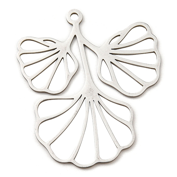 PandaHall 201 Stainless Steel Pendants, Laser Cut, Ginkgo Leaf Charm, Stainless Steel Color, 41x35x1mm, Hole: 1.8mm 201 Stainless Steel Leaf
PandaHall 201 Stainless Steel Pendants, Laser Cut, Ginkgo Leaf Charm, Stainless Steel Color, 41x35x1mm, Hole: 1.8mm 201 Stainless Steel Leaf