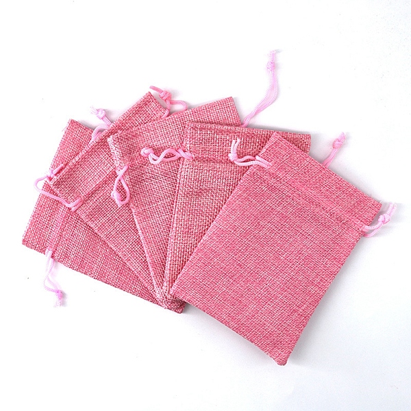 PandaHall Rectangle Burlap Storage Bags, Drawstring Pouches Packaging Bag, Hot Pink, 12x9cm Burlap Rectangle
PandaHall Rectangle Burlap Storage Bags, Drawstring Pouches Packaging Bag, Hot Pink, 12x9cm Burlap Rectangle