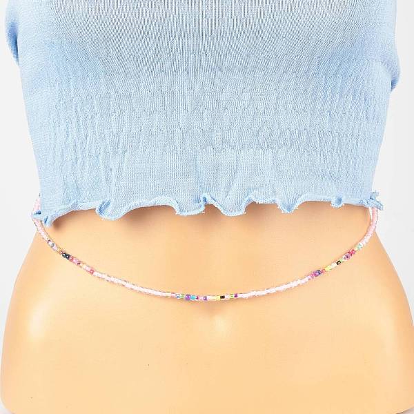 PandaHall Summer Jewelry Waist Bead, Glass Seed Beaded Body Chain, Bikini Jewelry for Woman Girl, Pearl Pink, 31.5~31.7 inch(80~80.5cm)...
PandaHall Summer Jewelry Waist Bead, Glass Seed Beaded Body Chain, Bikini Jewelry for Woman Girl, Pearl Pink, 31.5~31.7 inch(80~80.5cm)...
