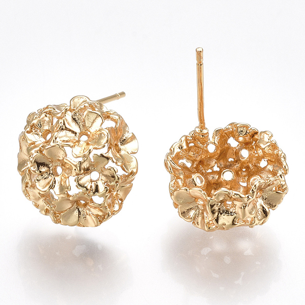 PandaHall Brass Stud Earring Findings, Nickel Free, Real 18K Gold Plated, 15x15mm, Pin: 0.8mm Brass Others
PandaHall Brass Stud Earring Findings, Nickel Free, Real 18K Gold Plated, 15x15mm, Pin: 0.8mm Brass Others