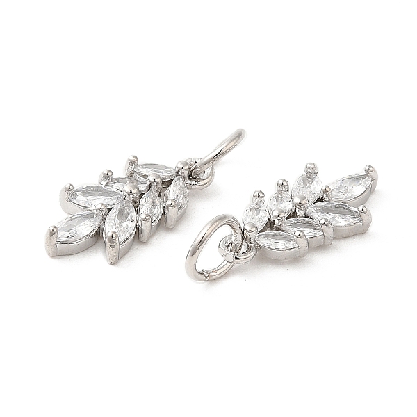 PandaHall Rack Plating Brass Pave Cubic Zirconia Pendants, Leaf Charms with Jump Ring, Long-Lasting Plated, Lead Free & Cadmium Free..., Clear
PandaHall Rack Plating Brass Pave Cubic Zirconia Pendants, Leaf Charms with Jump Ring, Long-Lasting Plated, Lead Free & Cadmium Free..., Clear