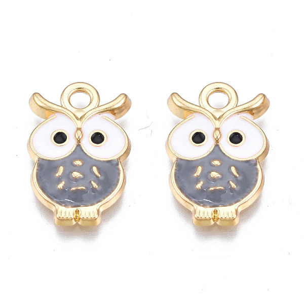 PandaHall Alloy Enamel Pendants, Cadmium Free & Nickel Free & Lead Free, Light Gold, Owl, Gray, 19x12x2.5mm, Hole: 2mm Alloy+Enamel Owl Gray
PandaHall Alloy Enamel Pendants, Cadmium Free & Nickel Free & Lead Free, Light Gold, Owl, Gray, 19x12x2.5mm, Hole: 2mm Alloy+Enamel Owl Gray