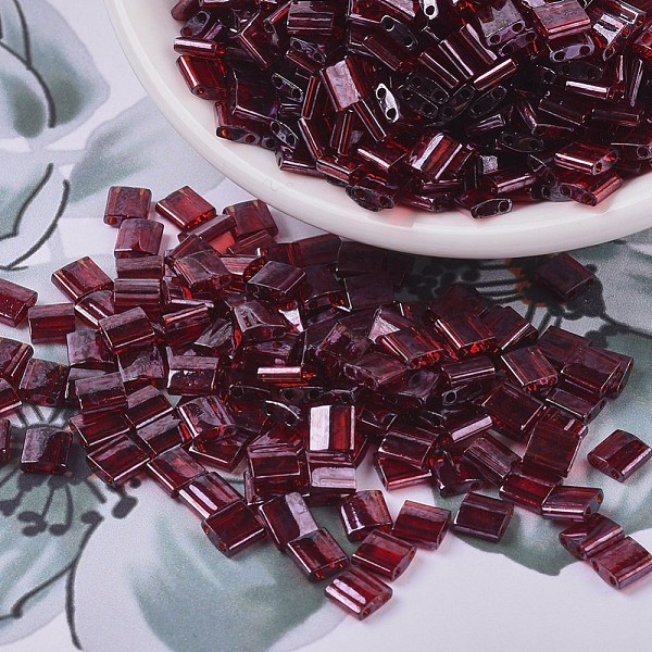 PandaHall MIYUKI TILA Beads, Japanese Seed Beads, 2-Hole, (TL304) Garnet Gold Luster, 5x5x1.9mm, Hole: 0.8mm, about 590pcs/50g Glass Red
PandaHall MIYUKI TILA Beads, Japanese Seed Beads, 2-Hole, (TL304) Garnet Gold Luster, 5x5x1.9mm, Hole: 0.8mm, about 590pcs/50g Glass Red