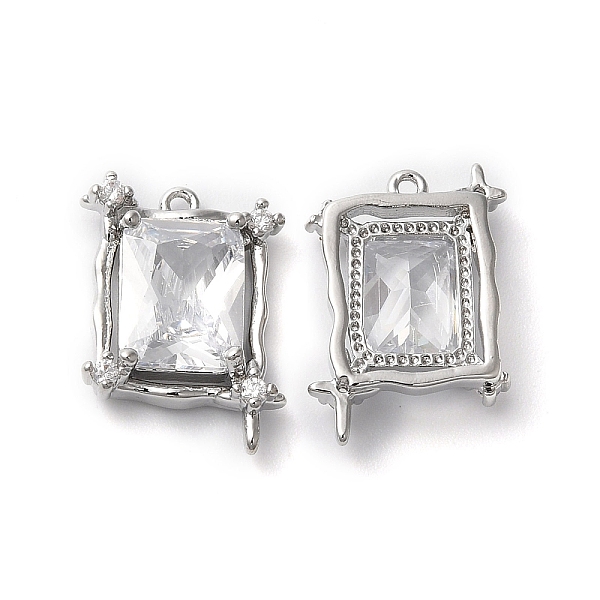 PandaHall Brass Pave Cubic Zirconia with Glass Pendants, Rectangle with Star, Platinum, 16x11.5x4mm, Hole: 1mm Brass+Cubic Zirconia..., Clear
PandaHall Brass Pave Cubic Zirconia with Glass Pendants, Rectangle with Star, Platinum, 16x11.5x4mm, Hole: 1mm Brass+Cubic Zirconia..., Clear