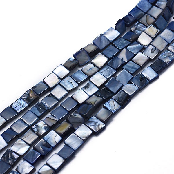 PandaHall Natural Freshwater Shell Beads Strands, Dyed, Square, Prussian Blue, 8~9x8~9x3~4mm, Hole: 1mm, about 49pcs/strand, 15.3 inch...
PandaHall Natural Freshwater Shell Beads Strands, Dyed, Square, Prussian Blue, 8~9x8~9x3~4mm, Hole: 1mm, about 49pcs/strand, 15.3 inch...