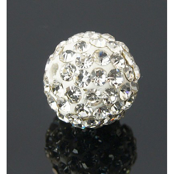 PandaHall Polymer Clay Rhinestone Beads, Pave Disco Ball Beads, Grade A, Crystal, PP15(2.1~2.2mm), 14mm, Hole: 1.5mm Polymer Clay+Glass..., Clear
PandaHall Polymer Clay Rhinestone Beads, Pave Disco Ball Beads, Grade A, Crystal, PP15(2.1~2.2mm), 14mm, Hole: 1.5mm Polymer Clay+Glass..., Clear
