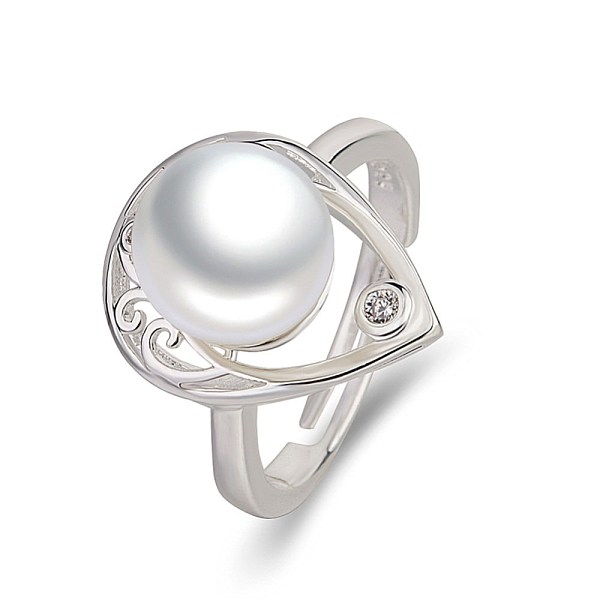 PandaHall Adjustable Brass Cuff Rings, Open Ring, with Shell Pearl Bead, Teardrop, Platinum, Inner Diameter: 17mm Brass
PandaHall Adjustable Brass Cuff Rings, Open Ring, with Shell Pearl Bead, Teardrop, Platinum, Inner Diameter: 17mm Brass