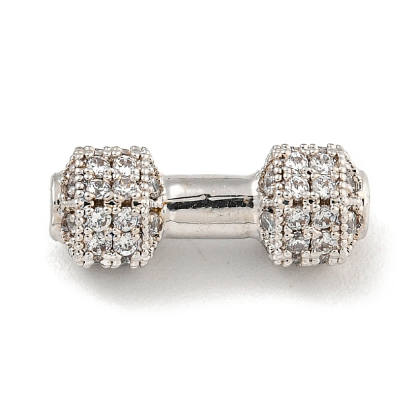 PandaHall Brass Micro Pave Clear Cubic Zirconia Beads, Dumbbell, Platinum, 6.5x16.5x3.5mm, Hole: 1.8mm Brass+Cubic Zirconia Others Clear
PandaHall Brass Micro Pave Clear Cubic Zirconia Beads, Dumbbell, Platinum, 6.5x16.5x3.5mm, Hole: 1.8mm Brass+Cubic Zirconia Others Clear