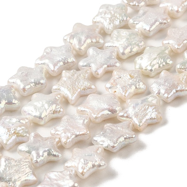 PandaHall Natural Baroque Pearl Keshi Pearl Beads Strands, Cultured Freshwater Pearl, Star, Grade 7A, Old Lace, 10~12.5x10~11x3~5mm, Hole...
PandaHall Natural Baroque Pearl Keshi Pearl Beads Strands, Cultured Freshwater Pearl, Star, Grade 7A, Old Lace, 10~12.5x10~11x3~5mm, Hole...