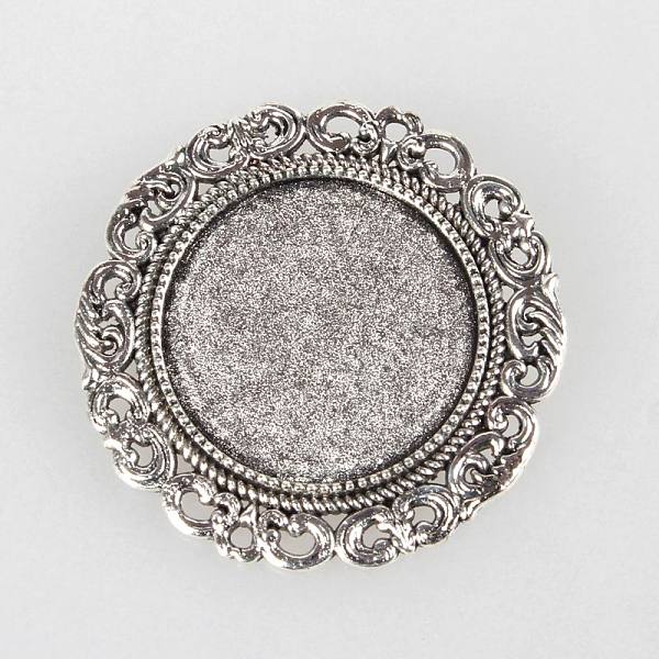 PandaHall Tibetan Style Alloy Brooch Cabochon Settings, Cadmium Free & Lead Free, with Iron Pin Brooch Back Bar Findings, Flat Round...
PandaHall Tibetan Style Alloy Brooch Cabochon Settings, Cadmium Free & Lead Free, with Iron Pin Brooch Back Bar Findings, Flat Round...