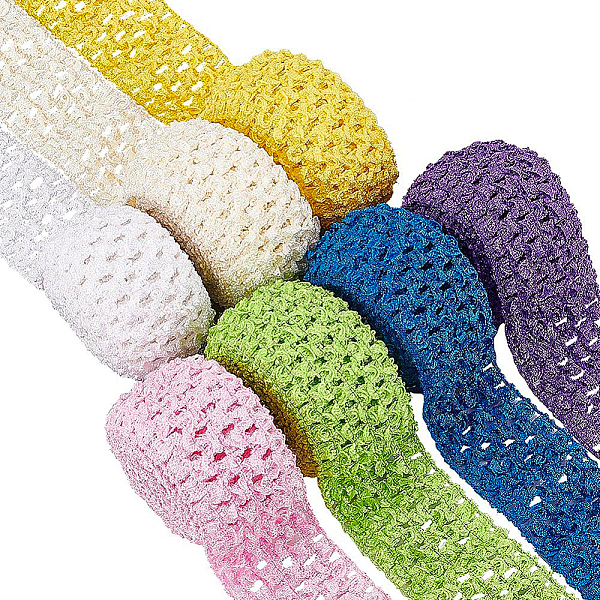 PandaHall Elastic Crochet Headband Ribbon, for Hair Bow Accessories, Gift Wrapping, Mixed Color, 40x2mm Polyester Flat Multicolor
PandaHall Elastic Crochet Headband Ribbon, for Hair Bow Accessories, Gift Wrapping, Mixed Color, 40x2mm Polyester Flat Multicolor