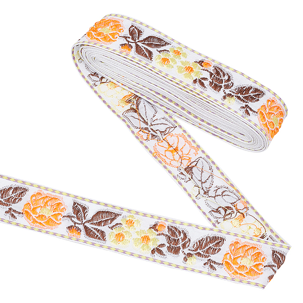 PandaHall Ethnic Style Embroidery Polyester Ribbons, Jacquard Ribbon, Garment Accessories, Flower & Leaf Pattern, Orange, 1-1/4 inch(32mm)...
PandaHall Ethnic Style Embroidery Polyester Ribbons, Jacquard Ribbon, Garment Accessories, Flower & Leaf Pattern, Orange, 1-1/4 inch(32mm)...