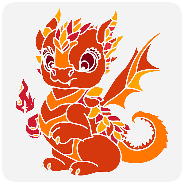 PandaHall FINGERINSPIRE Cute Little Fire Dragon Painting Stencil 11.8x11.8 inch Reusable Cute Dragon Pattern Drawing Template DIY Baby...
PandaHall FINGERINSPIRE Cute Little Fire Dragon Painting Stencil 11.8x11.8 inch Reusable Cute Dragon Pattern Drawing Template DIY Baby...