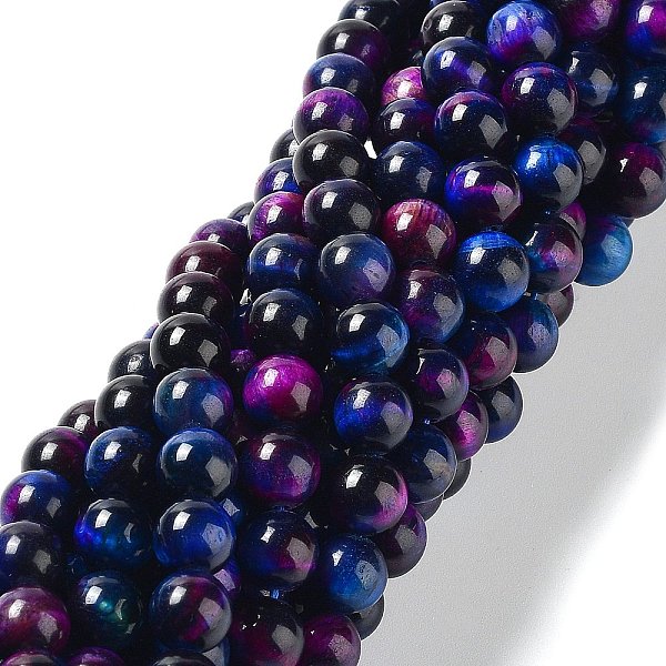 PandaHall Natural Rainbow Tiger Eye Beads Strands, Dyed, Round, Dark Orchid, 8mm, Hole: 1.2mm, about 63pcs/strand, 15.59''(39.6cm) Tiger Eye...
PandaHall Natural Rainbow Tiger Eye Beads Strands, Dyed, Round, Dark Orchid, 8mm, Hole: 1.2mm, about 63pcs/strand, 15.59''(39.6cm) Tiger Eye...