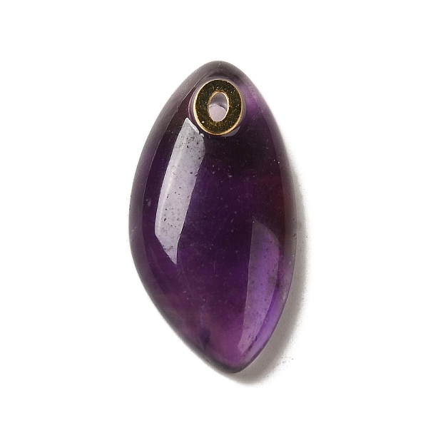 PandaHall Natural Amethyst Pendants, with Golden Plated 304 Stainless Steel Findings, Horse Eye Charms, 25x12.5~13x5.5mm, Hole: 2x1mm...
PandaHall Natural Amethyst Pendants, with Golden Plated 304 Stainless Steel Findings, Horse Eye Charms, 25x12.5~13x5.5mm, Hole: 2x1mm...