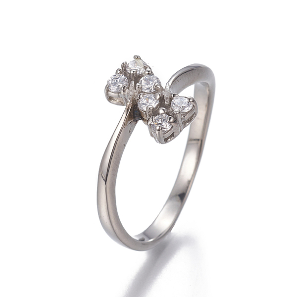 PandaHall 304 Stainless Steel Finger Rings, with Cubic Zirconia, Stainless Steel Color, Clear, Size 7, 17mm Stainless Steel+Cubic Zirconia...
PandaHall 304 Stainless Steel Finger Rings, with Cubic Zirconia, Stainless Steel Color, Clear, Size 7, 17mm Stainless Steel+Cubic Zirconia...