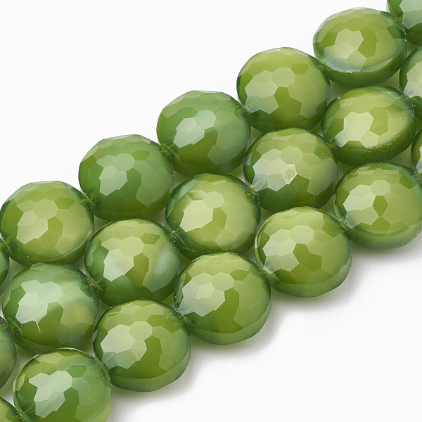 PandaHall Opaque Solid Color Glass Beads Strands, Faceted, Flat Round, Yellow Green, 14x8mm, Hole: 1~1.2mm, about 25pcs/strand, 13.77 inch...
PandaHall Opaque Solid Color Glass Beads Strands, Faceted, Flat Round, Yellow Green, 14x8mm, Hole: 1~1.2mm, about 25pcs/strand, 13.77 inch...