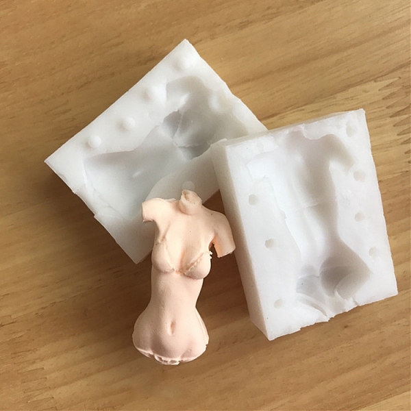 PandaHall DIY Silicone Craft Doll Body Mold, for Fondant, Polymer Clay Making, Epoxy Resin, Doll Making, Body, White, 67x54x18mm Silicone...
PandaHall DIY Silicone Craft Doll Body Mold, for Fondant, Polymer Clay Making, Epoxy Resin, Doll Making, Body, White, 67x54x18mm Silicone...
