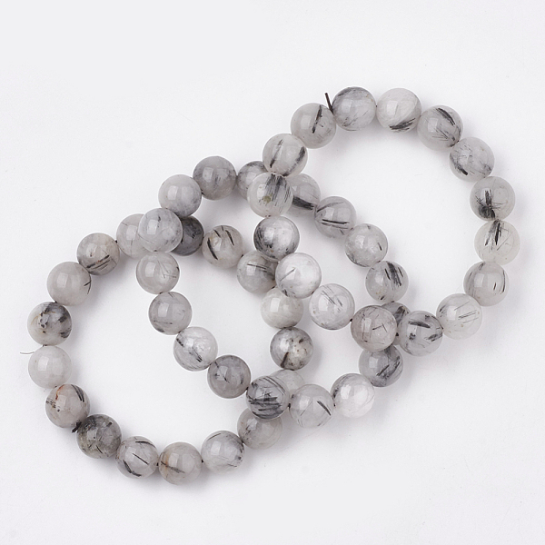 PandaHall Natural Black Rutilated Quartz Stretch Bracelets, Round, 2-1/8 inch(5.5cm), Bead: 12mm Rutilated Quartz
PandaHall Natural Black Rutilated Quartz Stretch Bracelets, Round, 2-1/8 inch(5.5cm), Bead: 12mm Rutilated Quartz